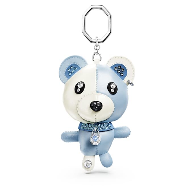Teddy-veskeanheng, bjørn, blå, rhodiumbelagt Teddy-veskeanheng, bjørn, blå, rhodiumbelagt