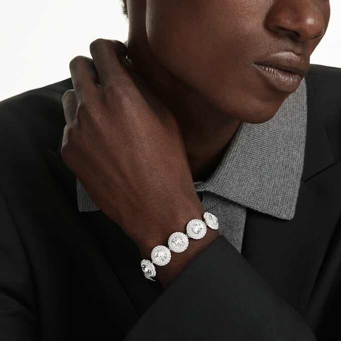 Una Angelic-armbånd, hvitt, rhodiumbelagt Una Angelic-armbånd, hvitt, rhodiumbelagt