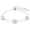 Una Angelic-armbånd med rundslipte, dobbeltsidige motiver, hvitt, rhodiumbelagt