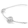 Una Angelic-armbånd med rundslipte, dobbeltsidige motiver, hvitt, rhodiumbelagt