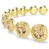 Una Angelic-armbånd, rundslipt, karamellfarget, gullbelagt Una Angelic-armbånd, rundslipt, karamellfarget, gullbelagt