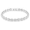 Una Angelic-armbånd, rundslipt, liten, hvit, rhodiumbelagt Una Angelic-armbånd, rundslipt, liten, hvit, rhodiumbelagt