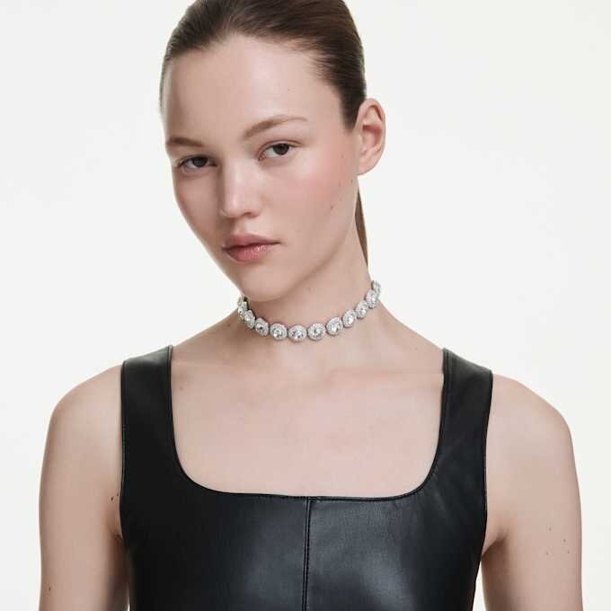 Una Angelic Choker hvit, rhodiumbelagt Una Angelic Choker hvit, rhodiumbelagt