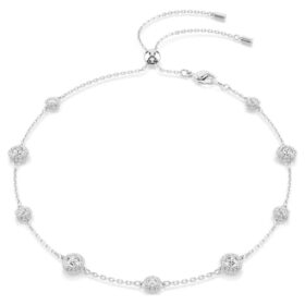 Una Angelic halskjede med rundslipte, dobbeltsidige motiver, hvitt, rhodiumbelagt Una Angelic halskjede med rundslipte, dobbeltsidige motiver, hvitt, rhodiumbelagt