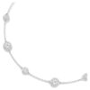 Una Angelic halskjede med rundslipte, dobbeltsidige motiver, hvitt, rhodiumbelagt Una Angelic halskjede med rundslipte, dobbeltsidige motiver, hvitt, rhodiumbelagt