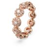 Una Angelic-ring med rundslipte steiner, hvit, rosagullbelagt Una Angelic-ring med rundslipte steiner, hvit, rosagullbelagt