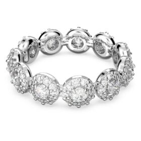 Una Angelic-ring, rundslipt, hvit, rhodiumbelagt Una Angelic-ring, rundslipt, hvit, rhodiumbelagt