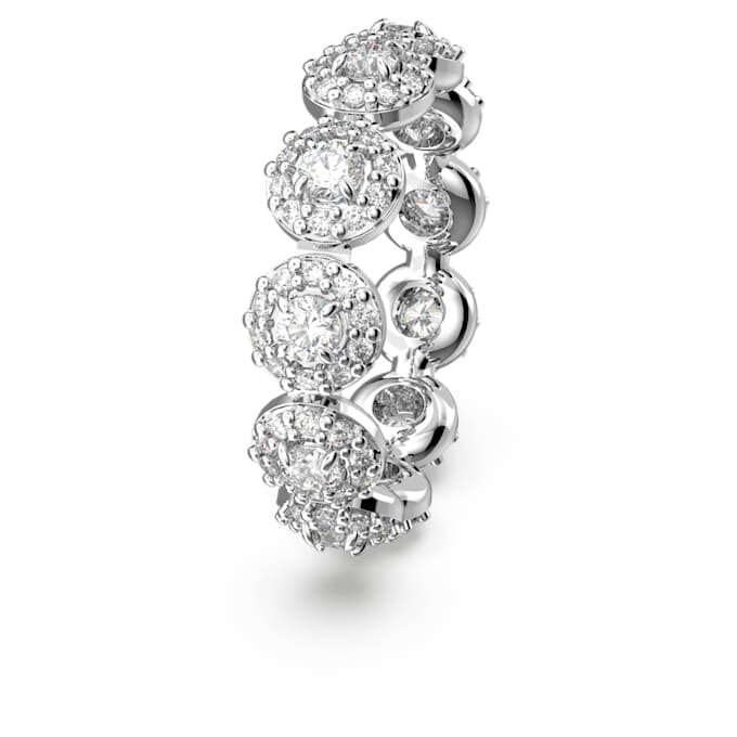 Una Angelic-ring, rundslipt, hvit, rhodiumbelagt Una Angelic-ring, rundslipt, hvit, rhodiumbelagt