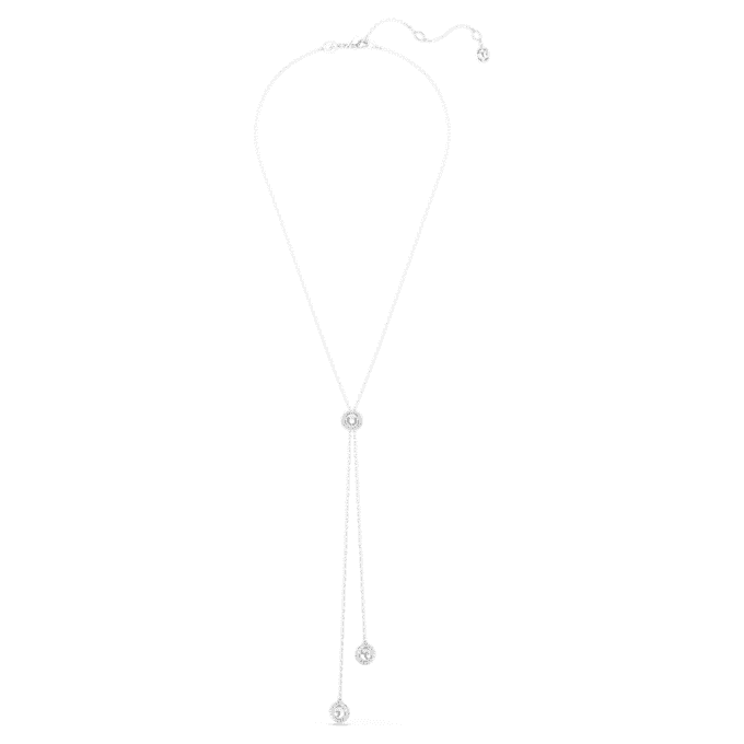 Una Angelic Y-anheng med rundslipte krystaller, hvitt, rhodiumbelagt Una Angelic Y-anheng med rundslipte krystaller, hvitt, rhodiumbelagt