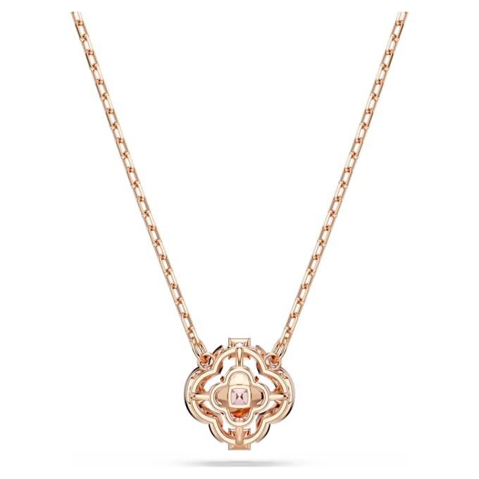 Una-halskjede «Clover», rosa, rosagullbelagt Una-halskjede «Clover», rosa, rosagullbelagt