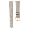 Urem 16 mm (0,63″) bredde, lær med sømmer, beige, rosagullfarget finish Urem 16 mm (0,63″) bredde, lær med sømmer, beige, rosagullfarget finish