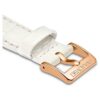 Urem 16 mm (0,63″) bredde, lærrem, hvit